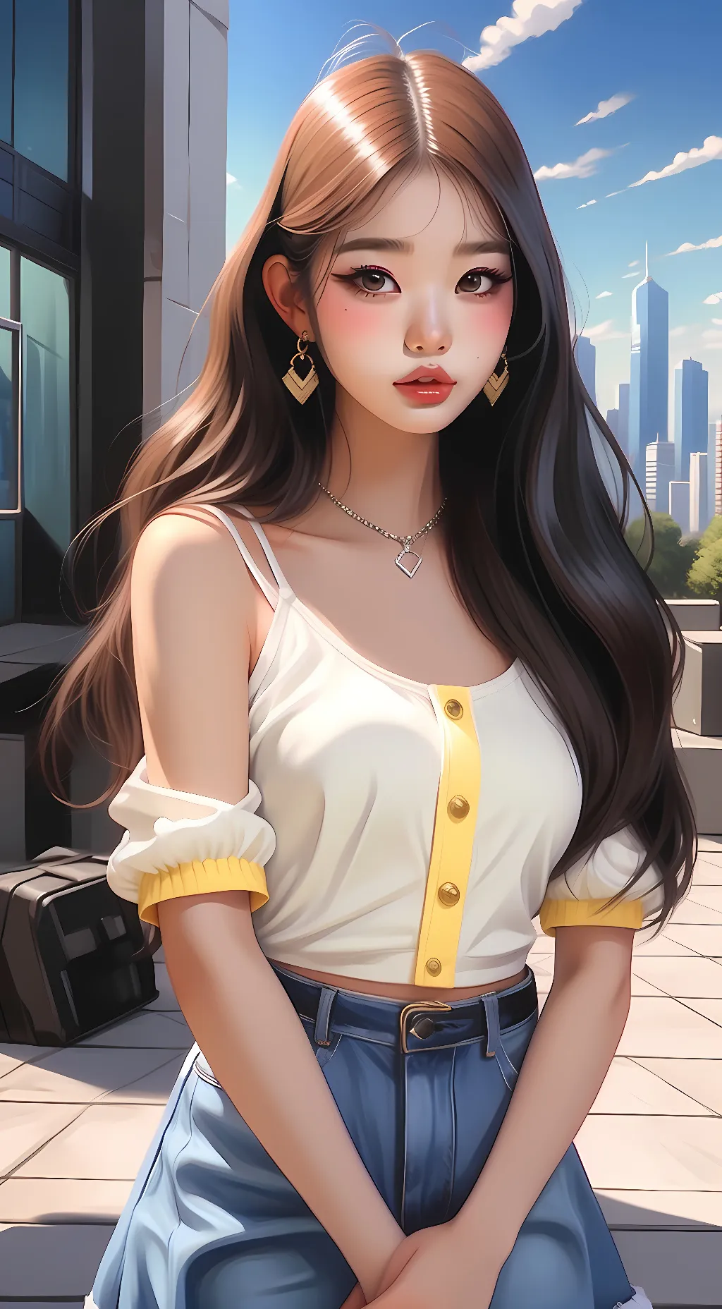ai character: Wonyoung background
