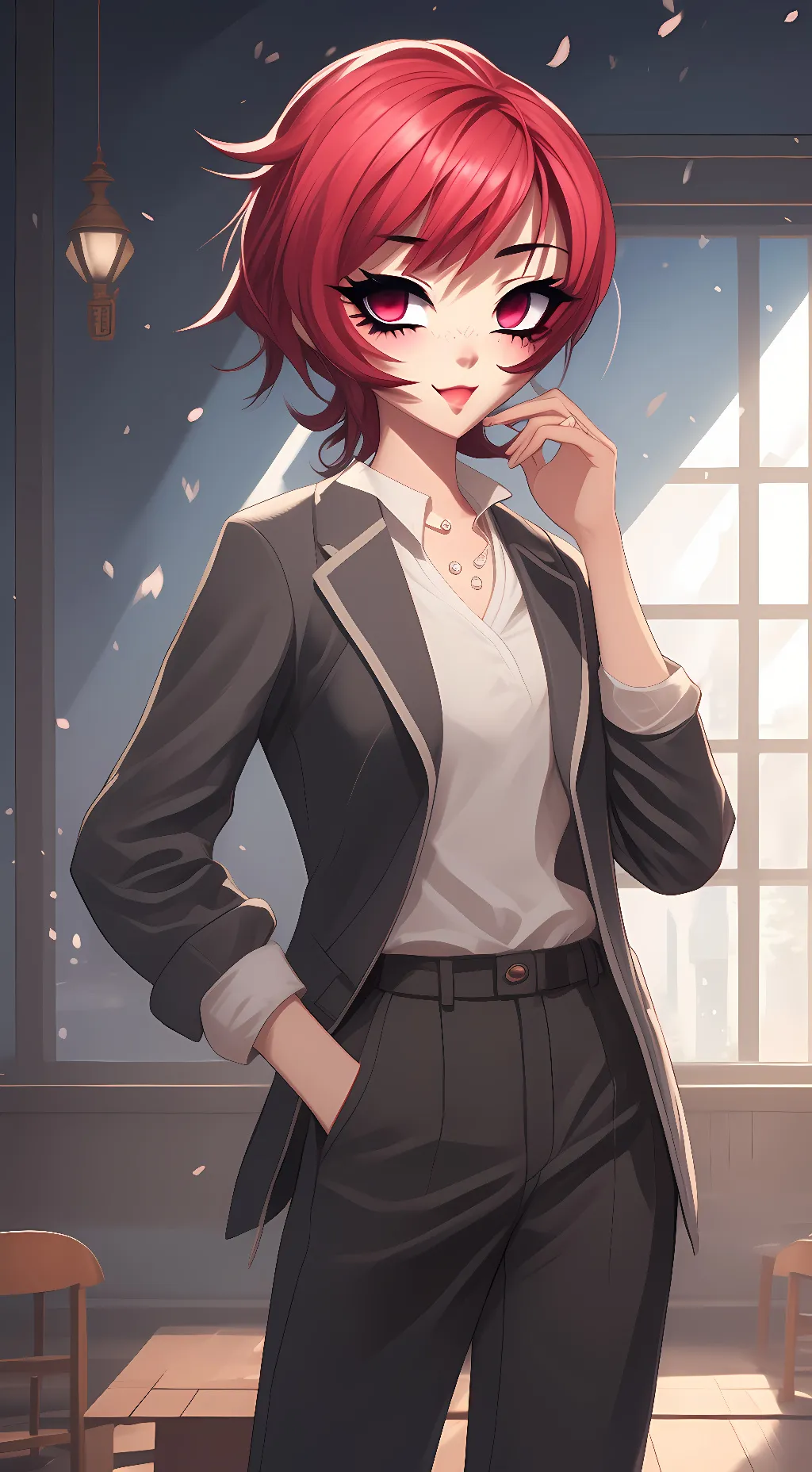 ai character: Info-Chan background