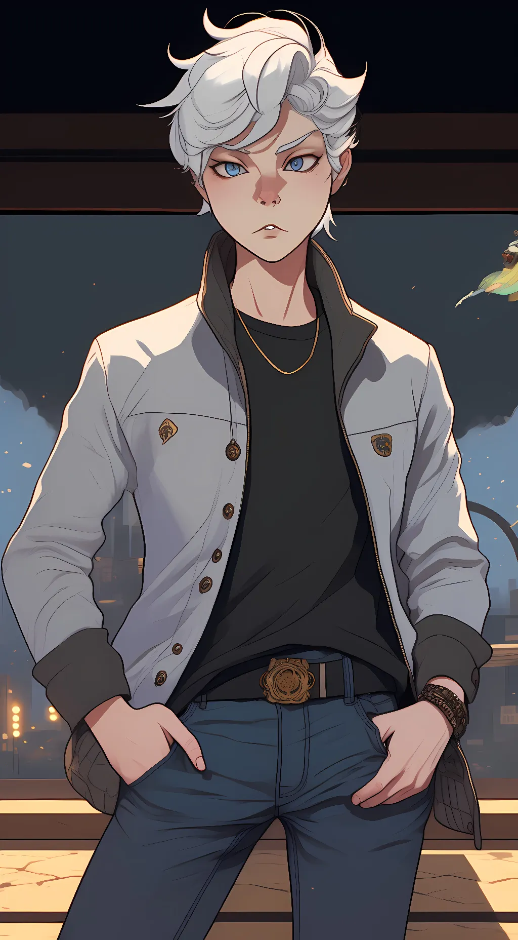 ai character: Hikari joi background