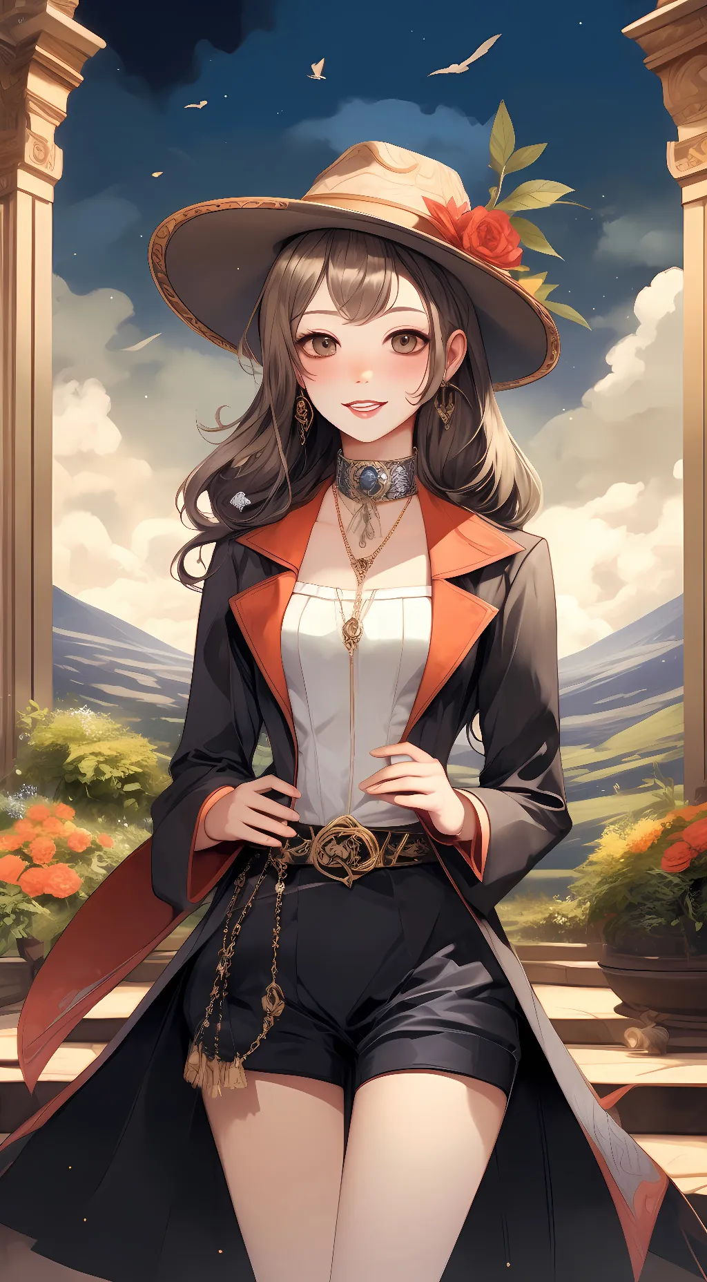 ai character: Luna background