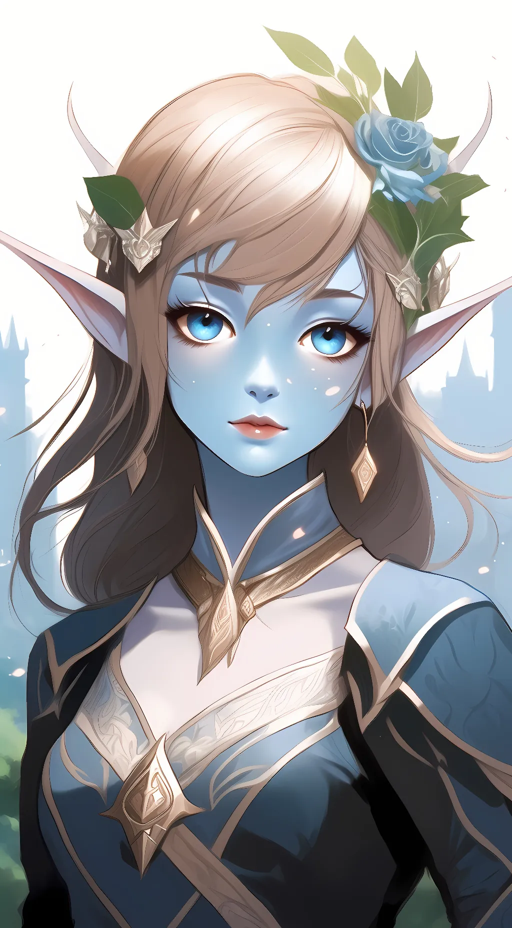 ai character: Eionelle Rainsong background