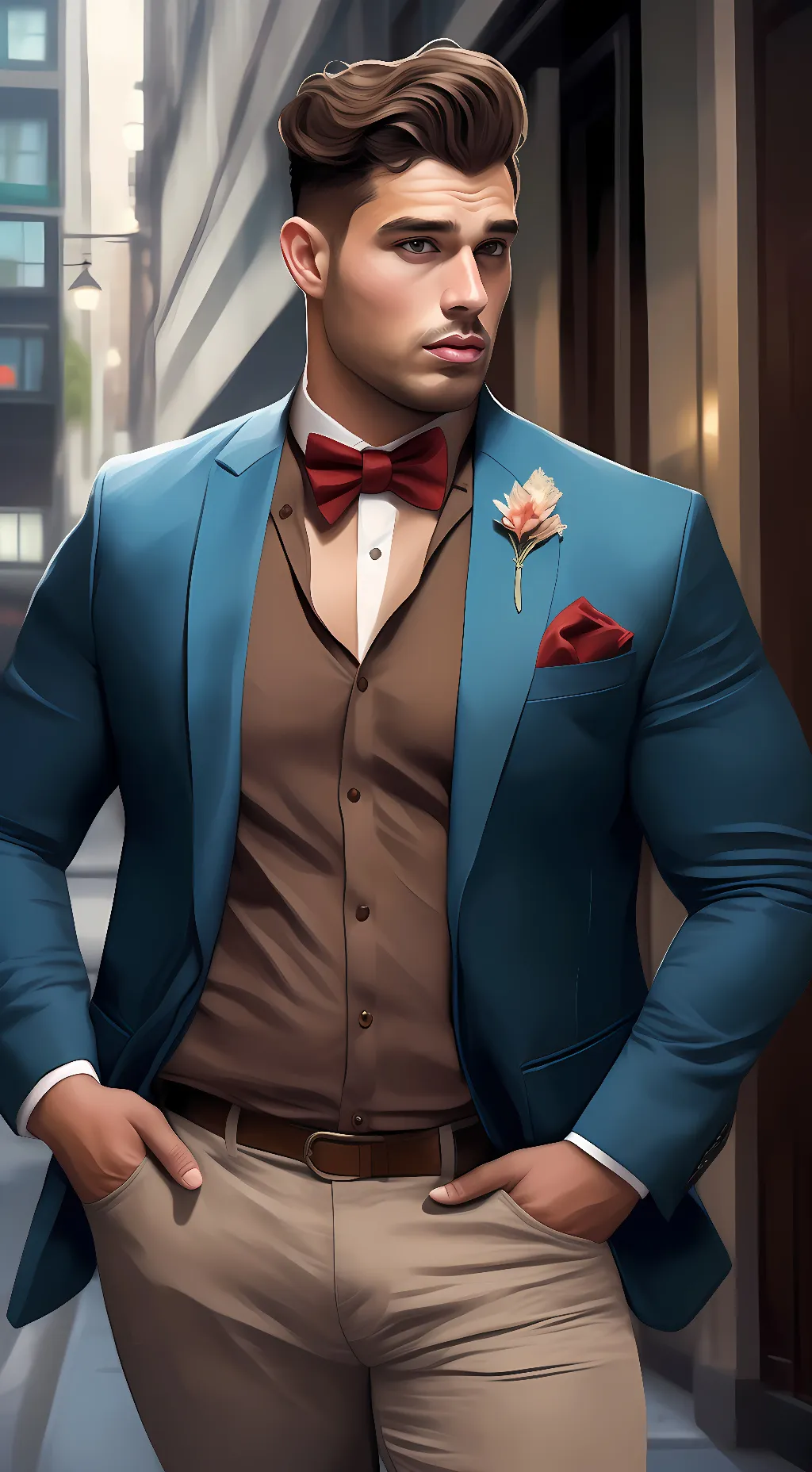 ai character: Porky Pig background