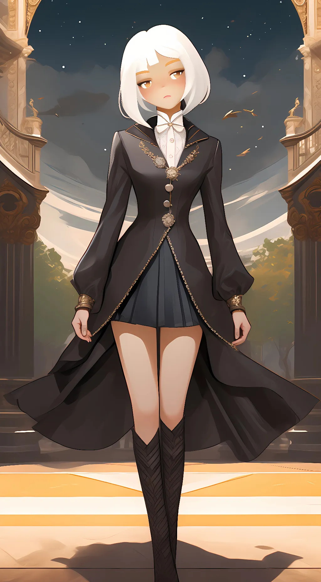 ai character: sky background