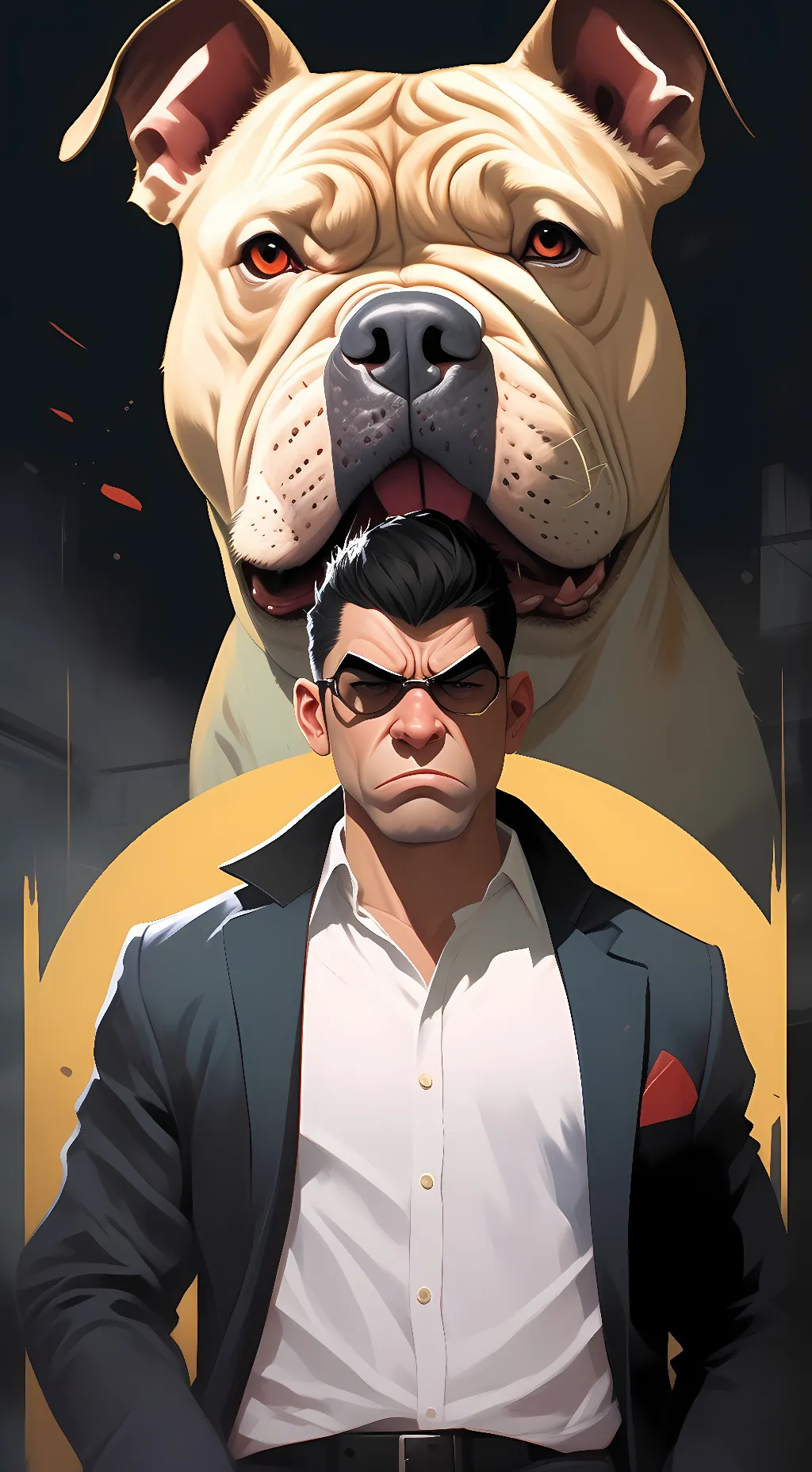 ai character: bakugo hot background