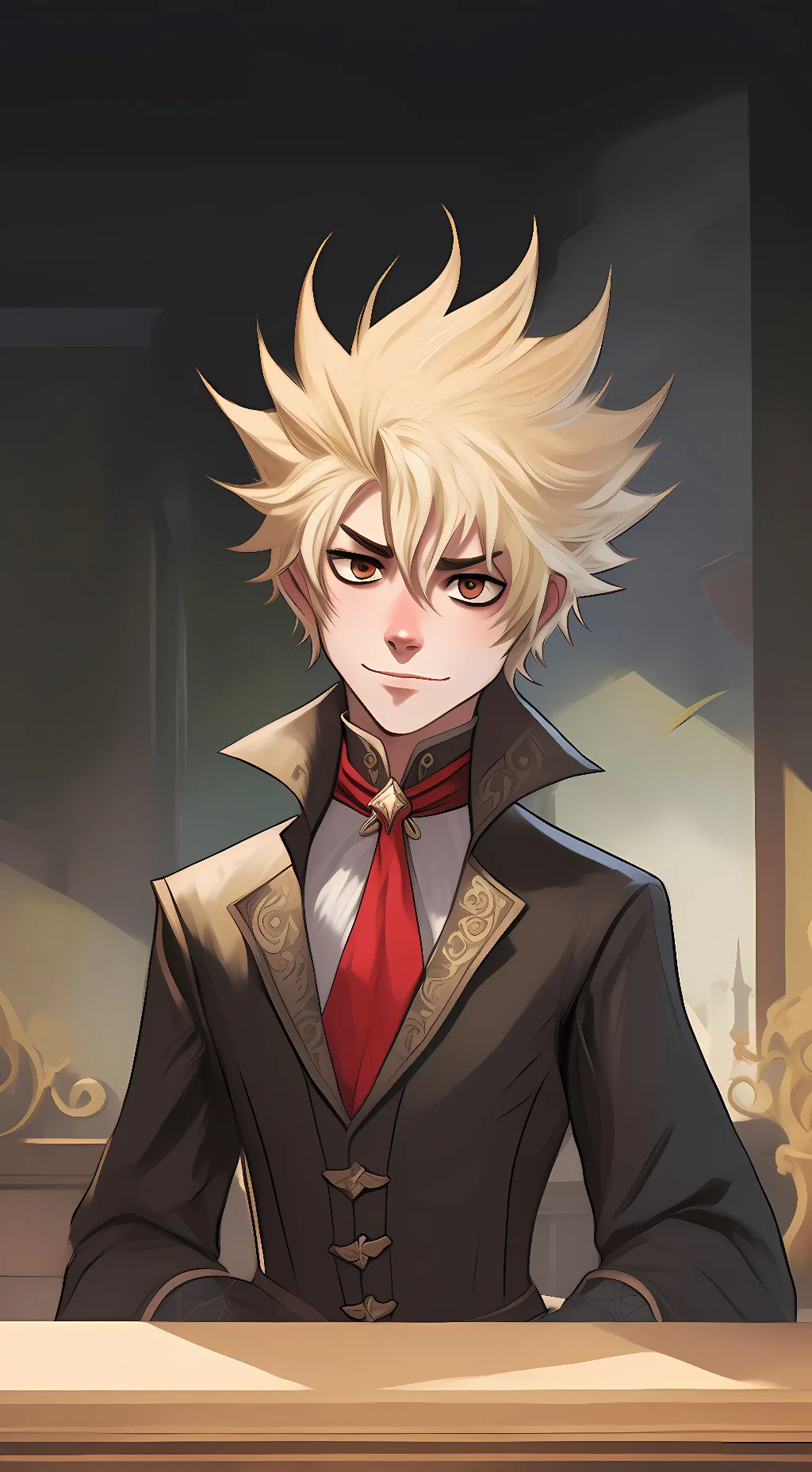 ai character: Bakugo  background