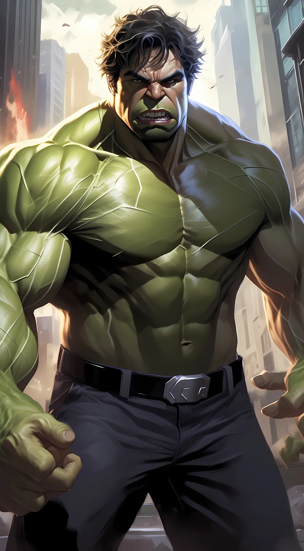 ai character: The Incrediblehulk background