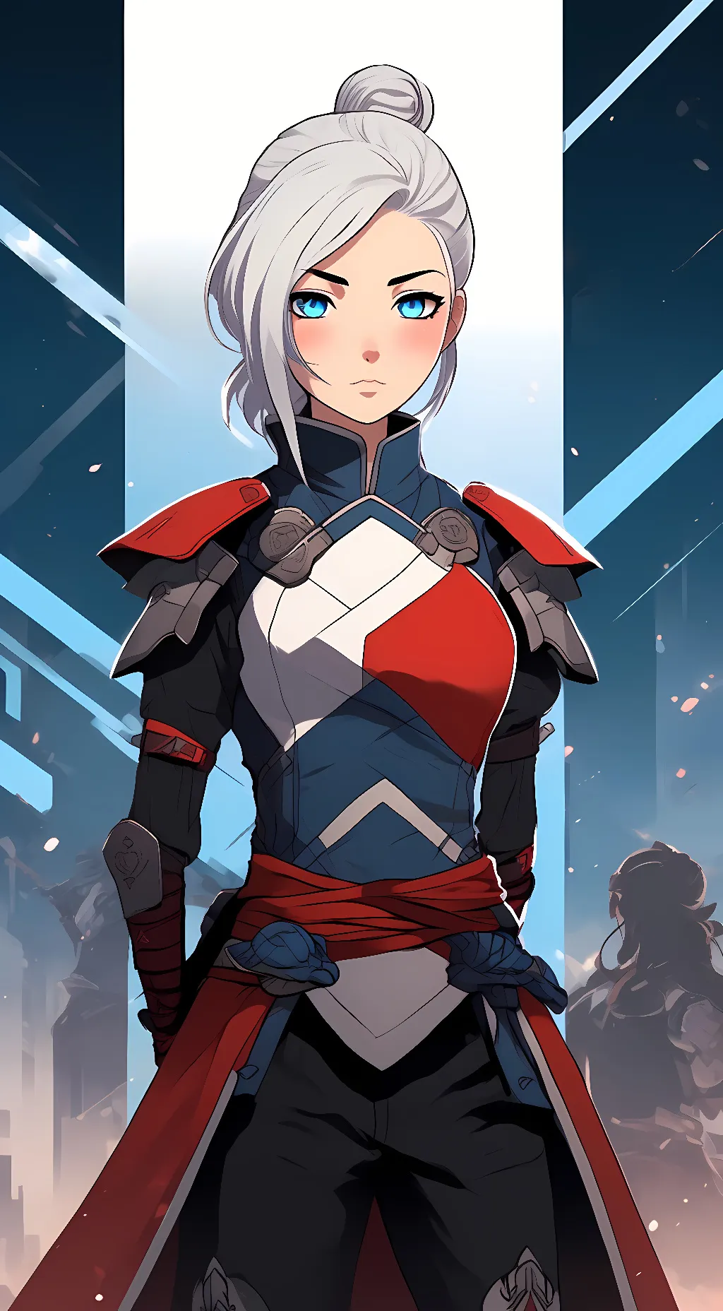 ai character: Winter Schnee background