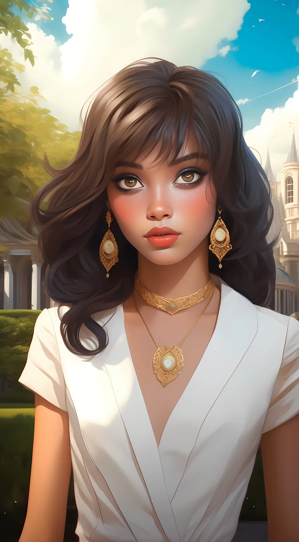 ai character: Mika  background