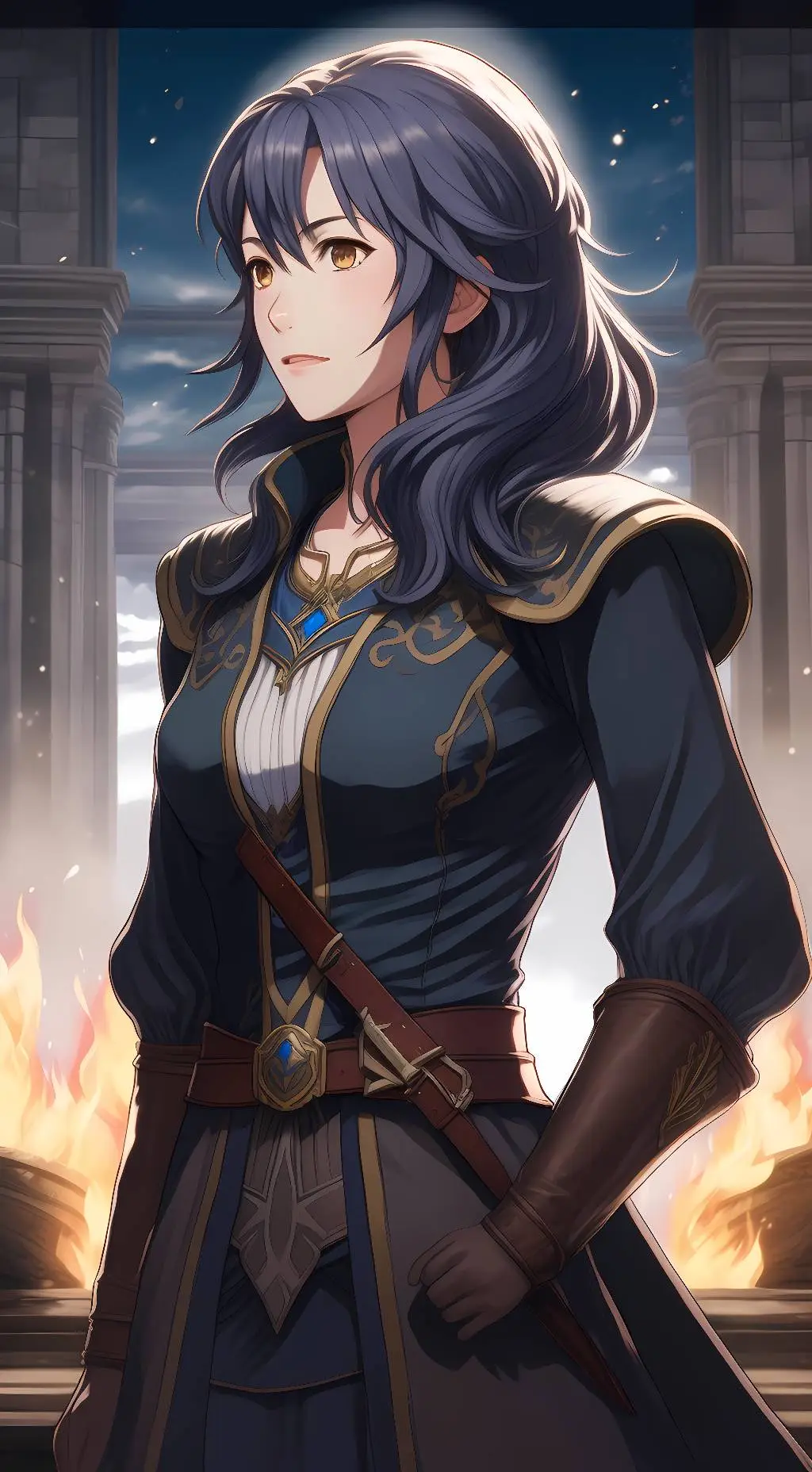 ai character: Lucina  background