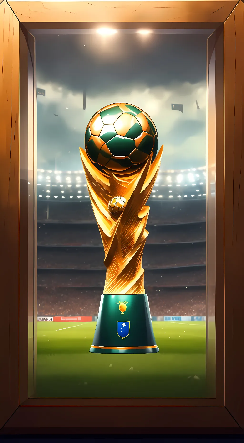 ai character: Cup Word background