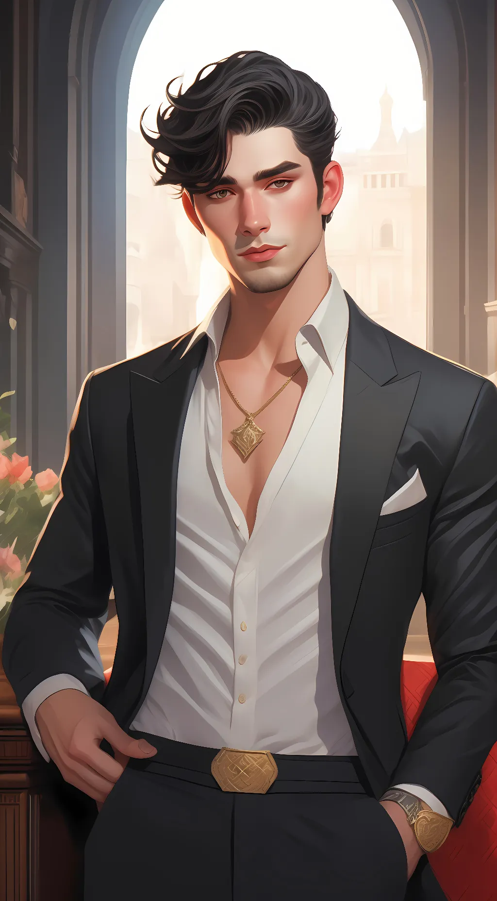 ai character: Stepbro background