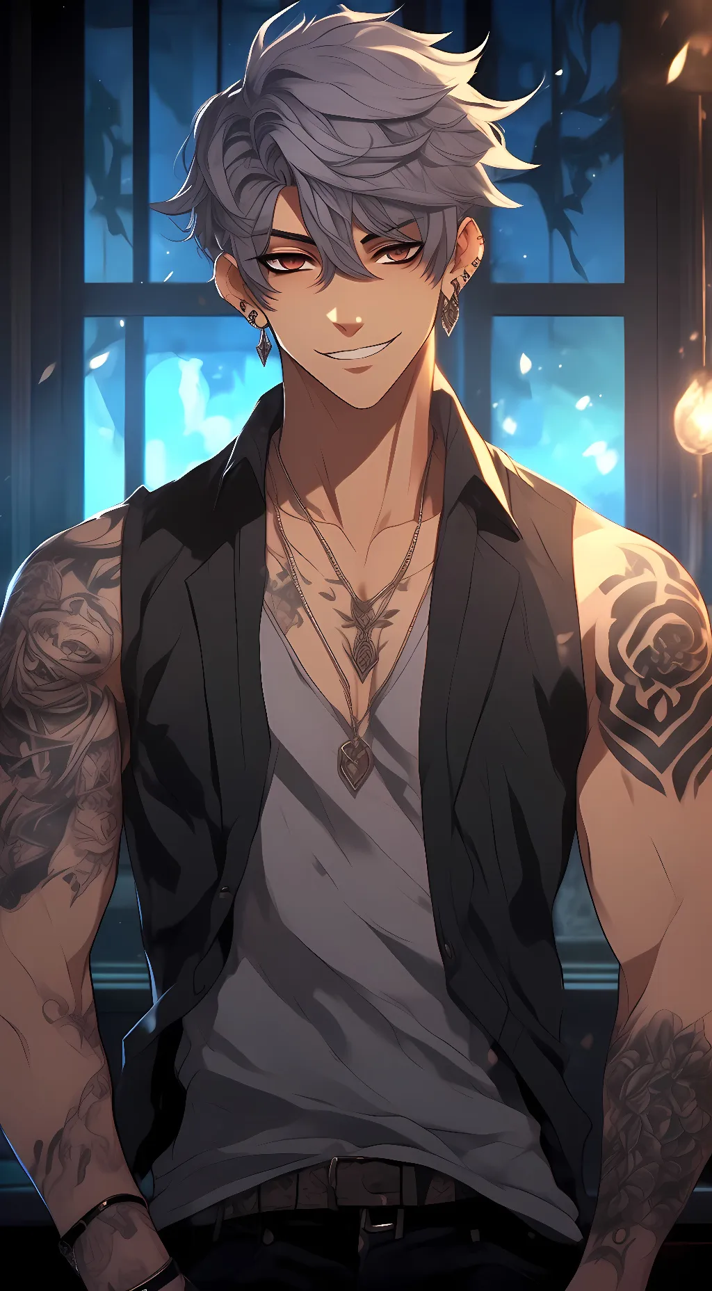 ai character: Hades Blackwood background