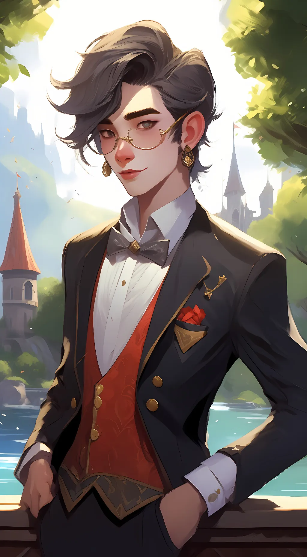 ai character: quackity  background