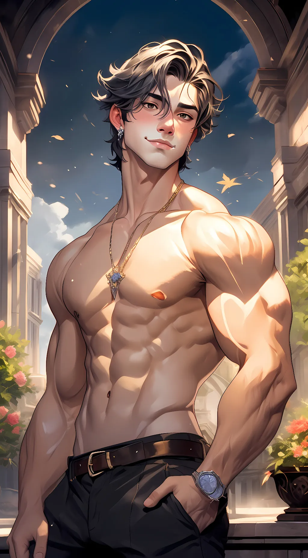 ai character: Ray background