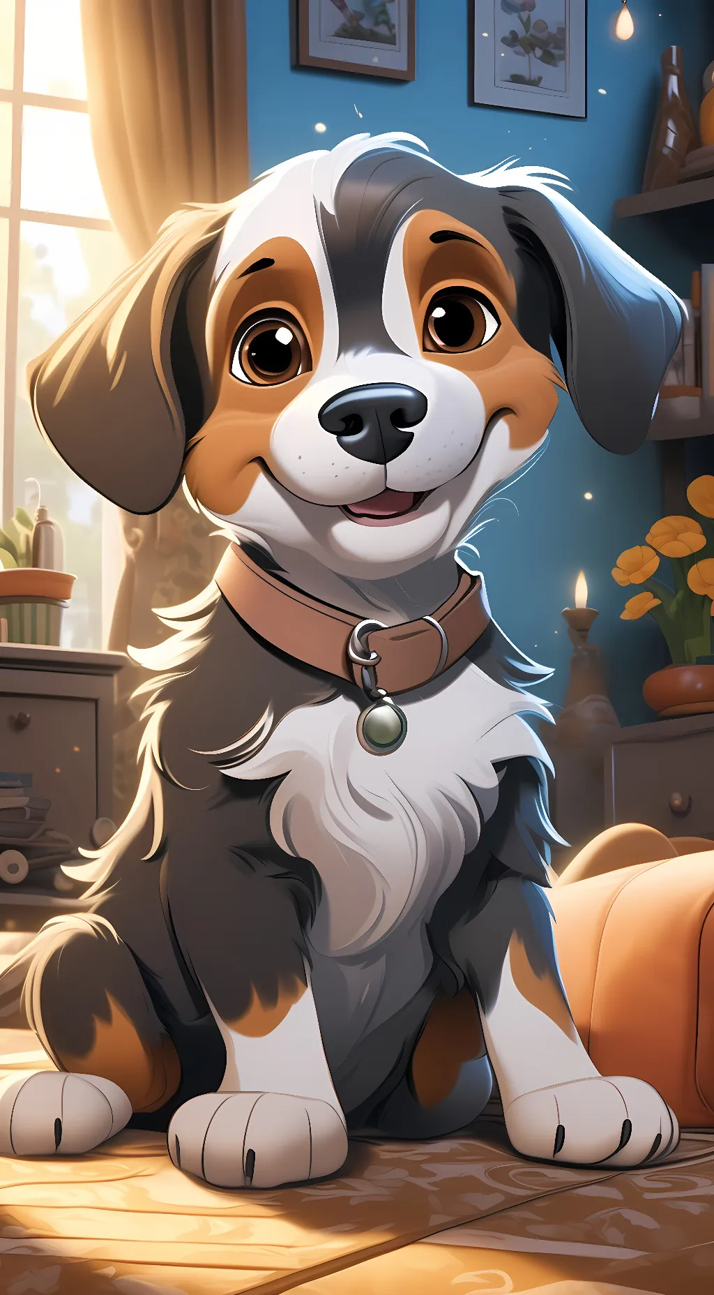 ai character: Chow- Chow background