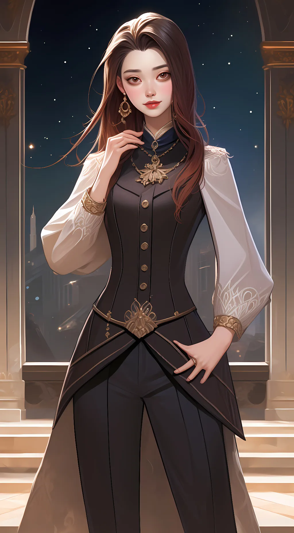 ai character: Catherine  background