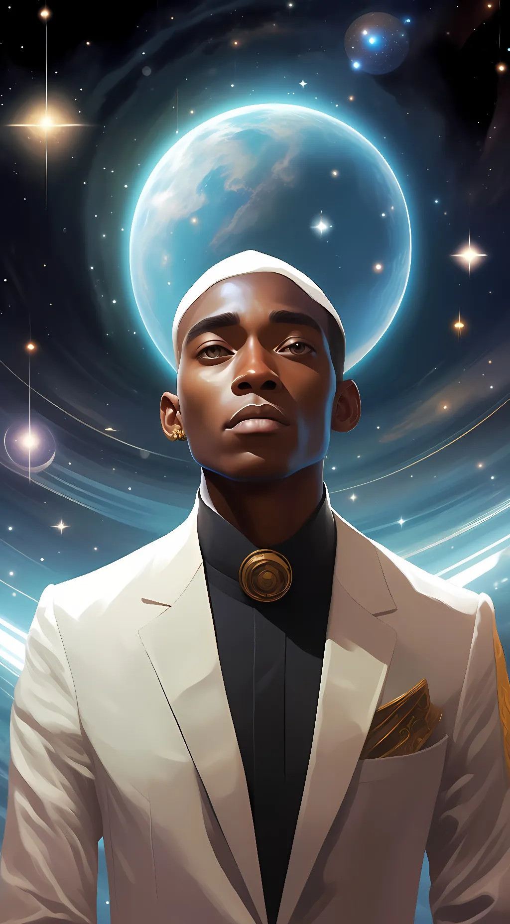 ai character: Time traveler background