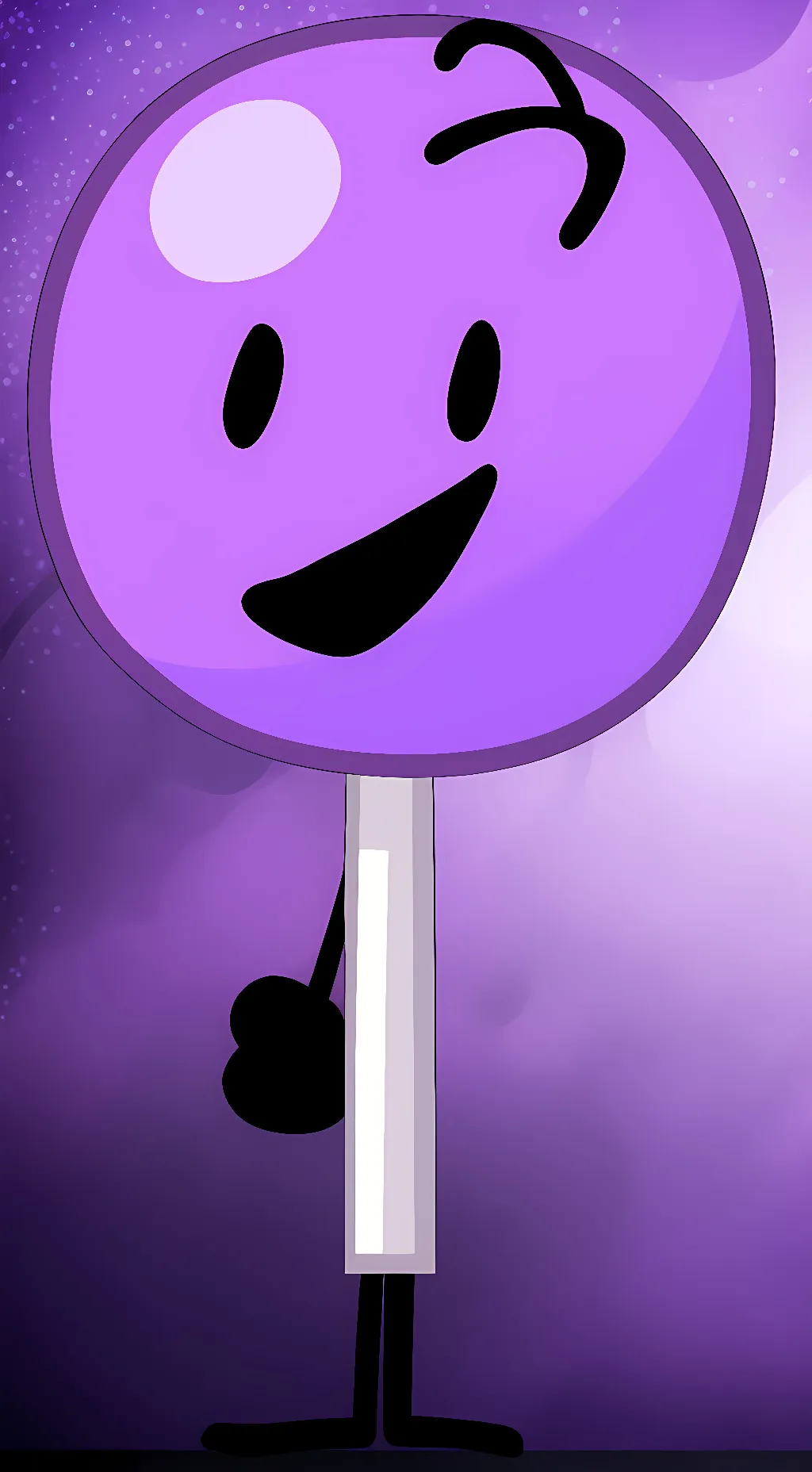 ai character: Lollipop BFB background