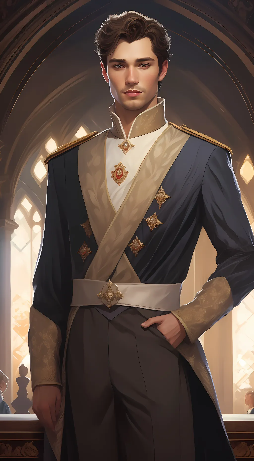 ai character: Duke William James background