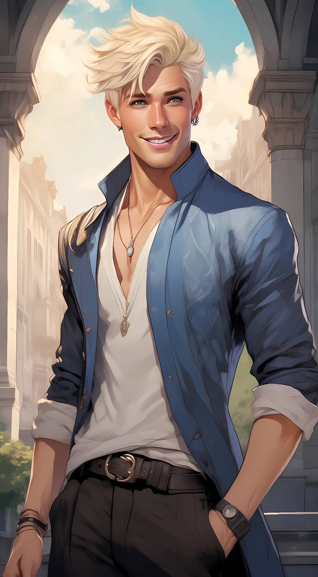 ai character: Ken (Barbie) background