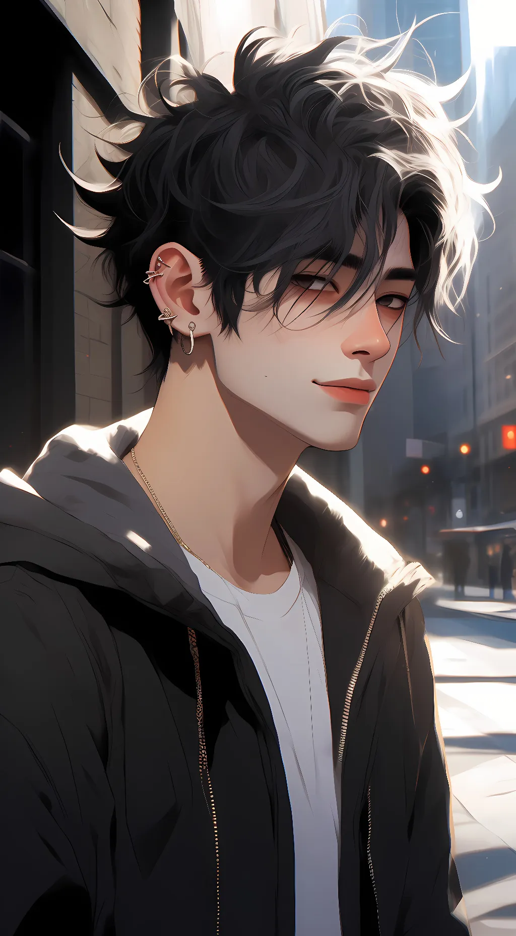 ai character: Leon background