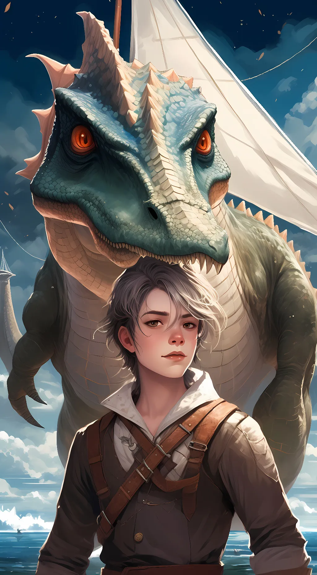 ai character: spinosaurus background