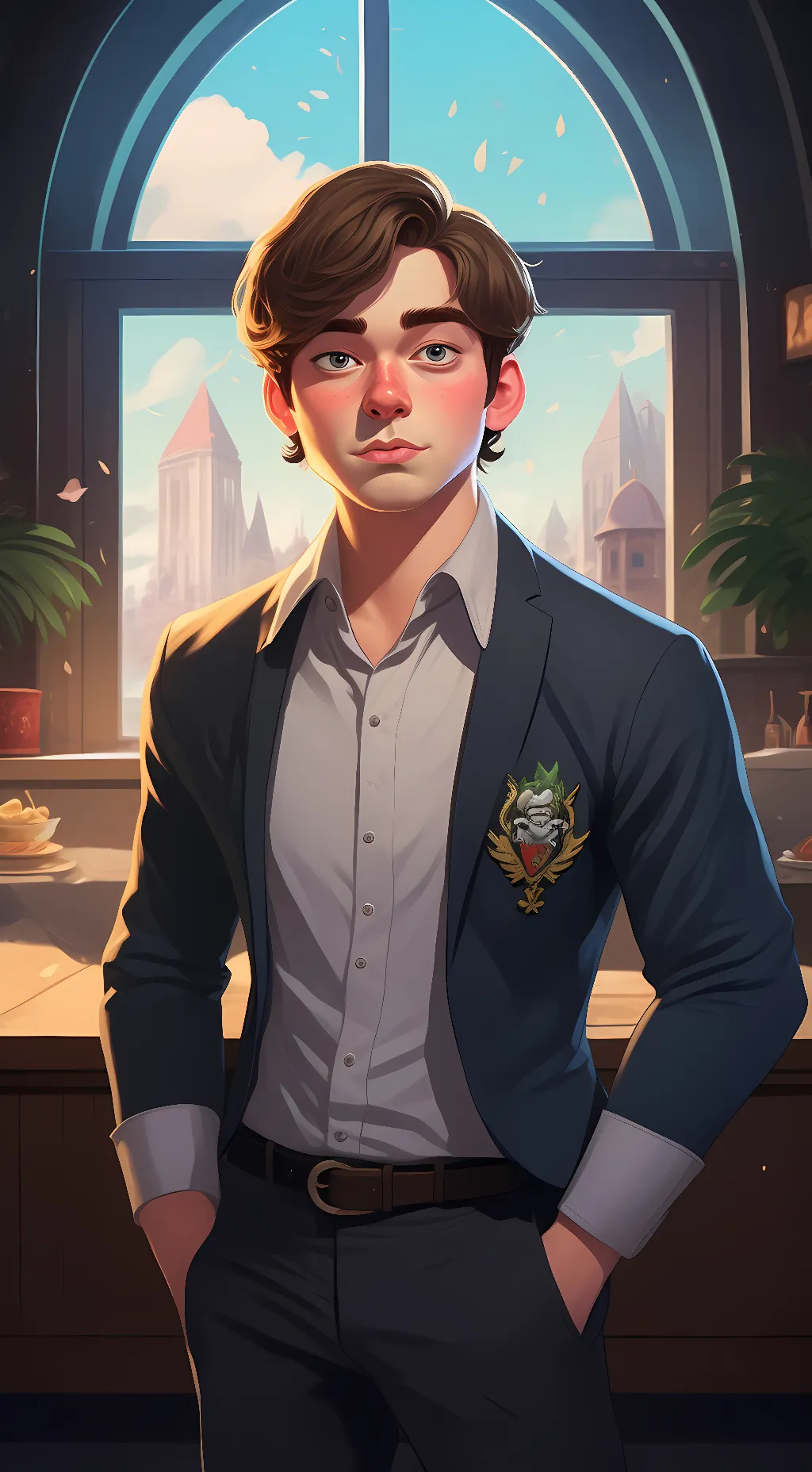 ai character: Mr.Beast  background