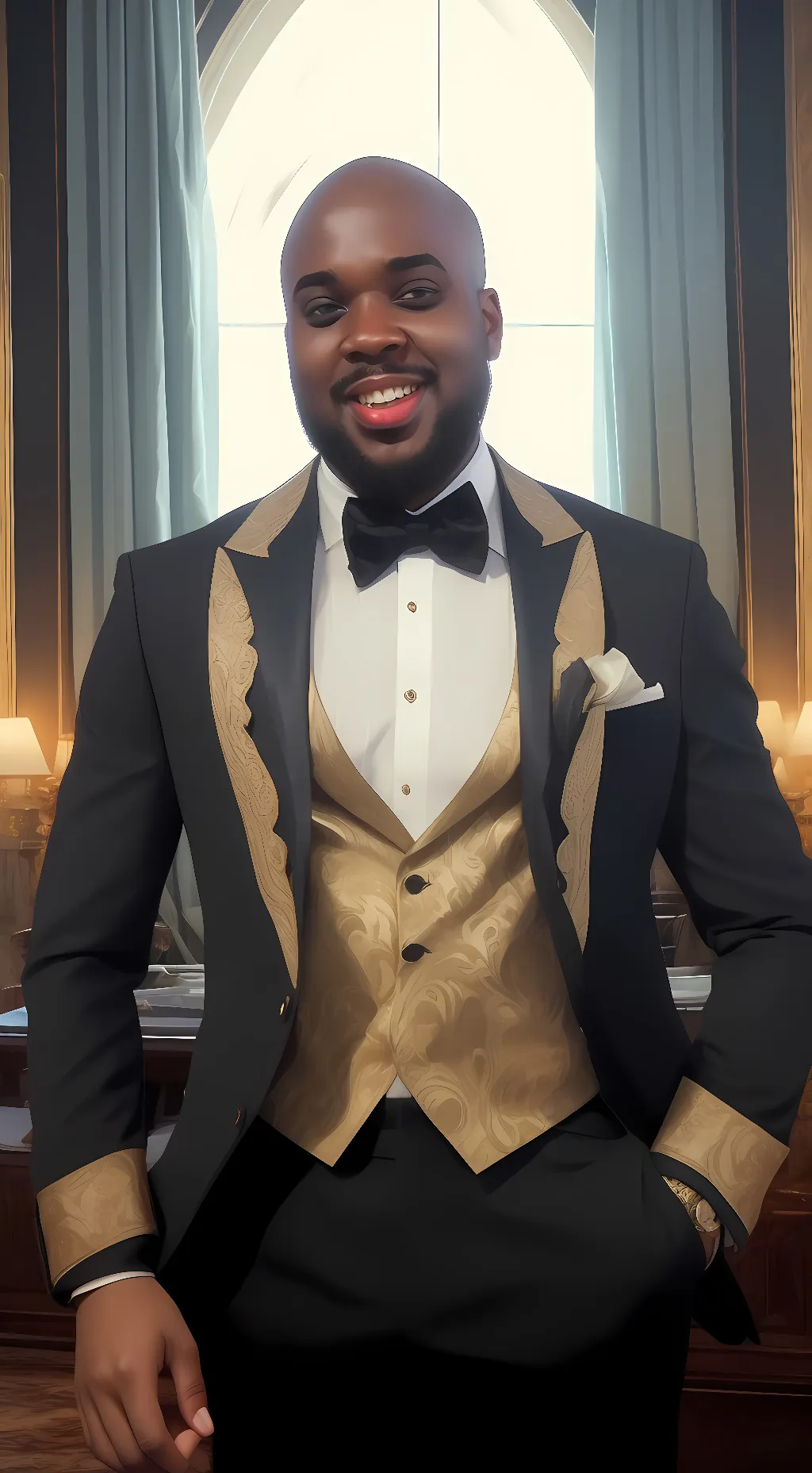 ai character: Burger background