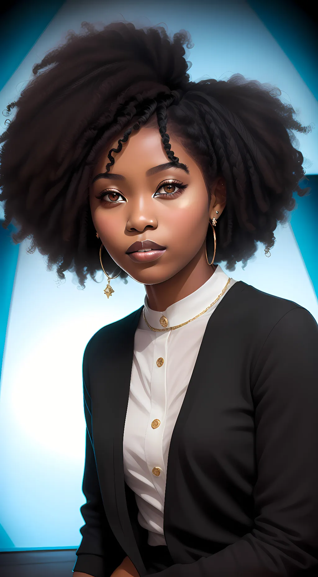 ai character: Malaica  background