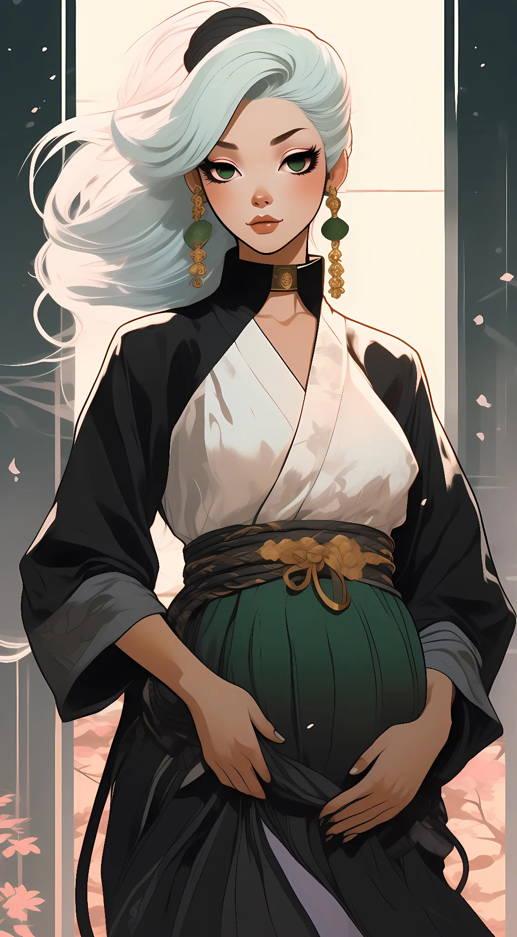 ai character: Naomi mydoria  background