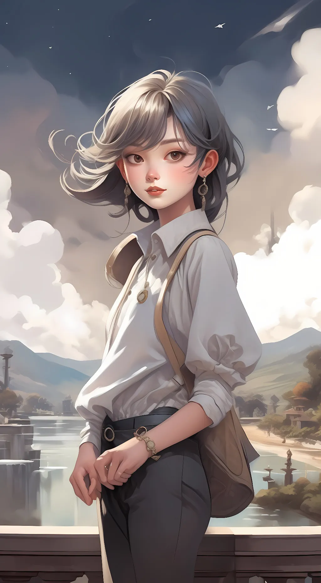 ai character: Luna background