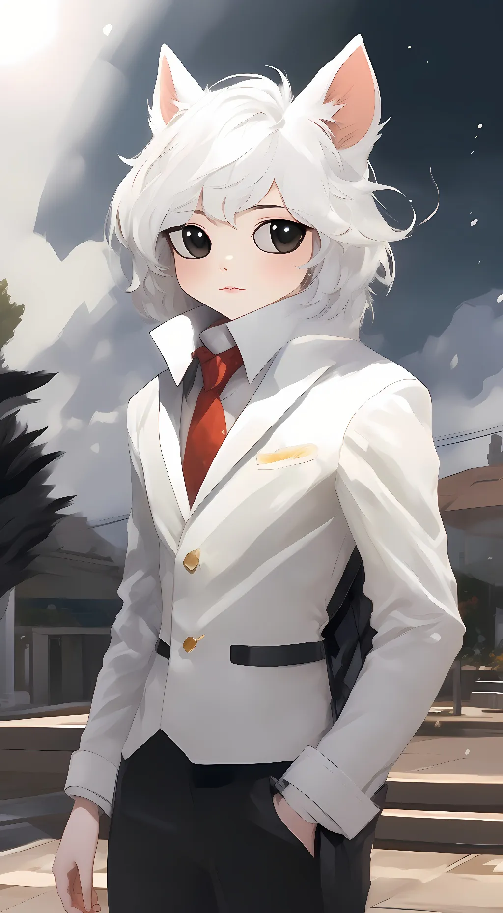 ai character: changed furry background