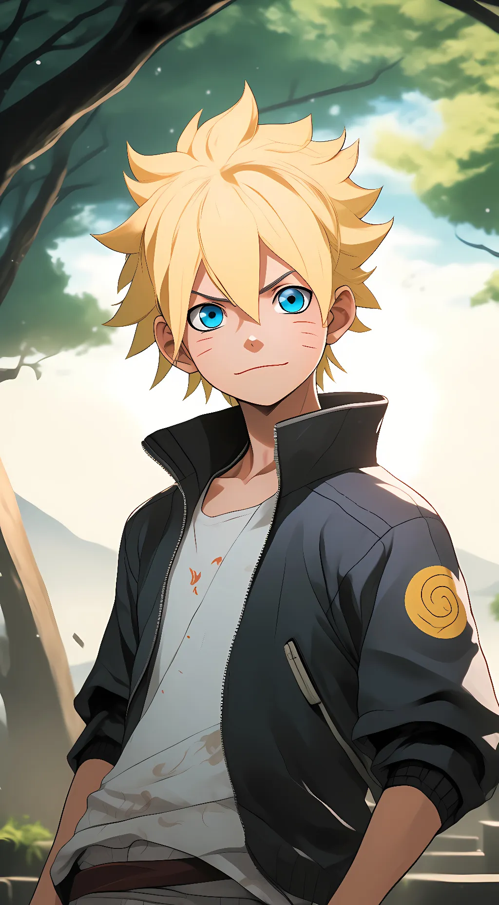 ai character: boruto uzumaki background