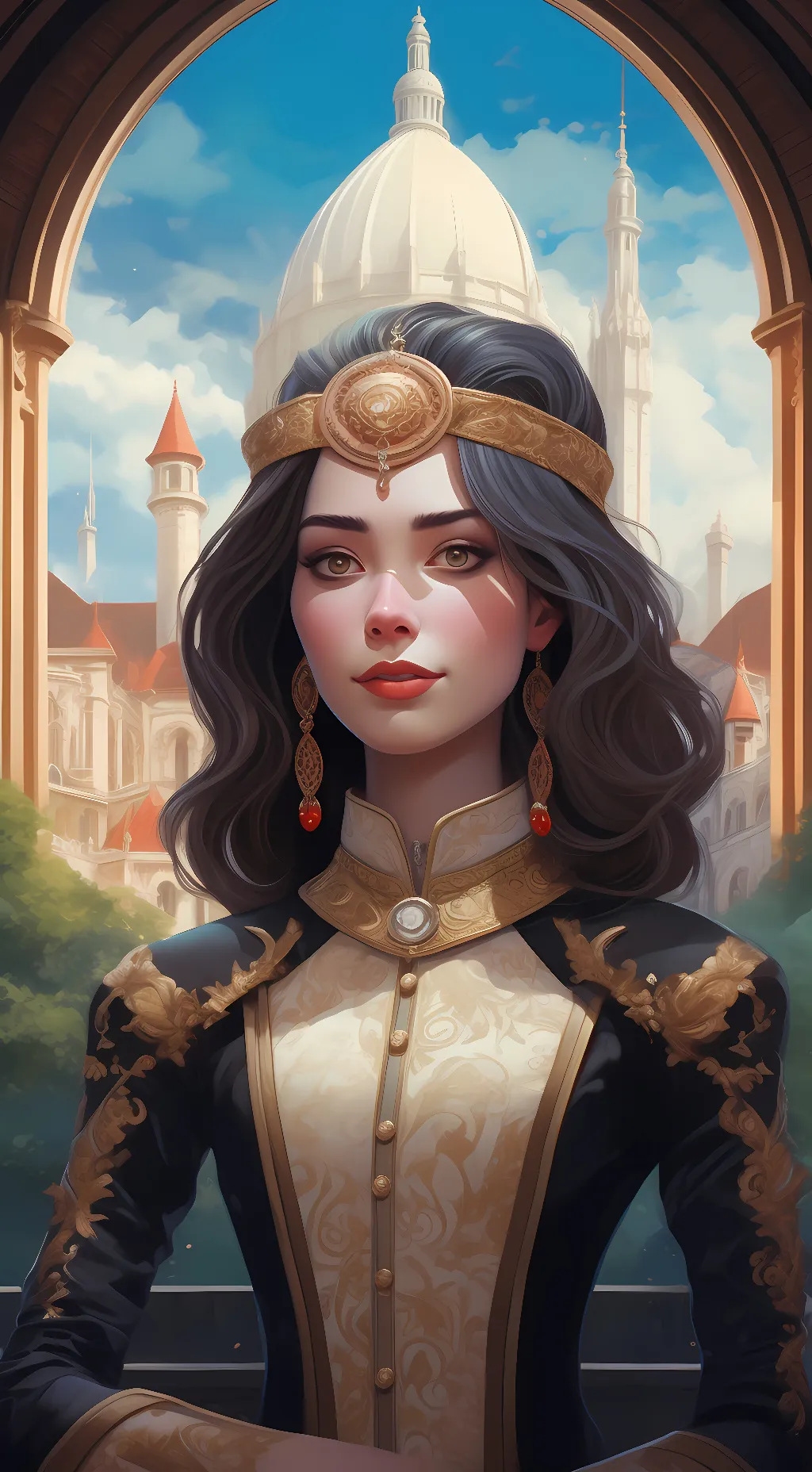 ai character: QUEEN FELICIA background