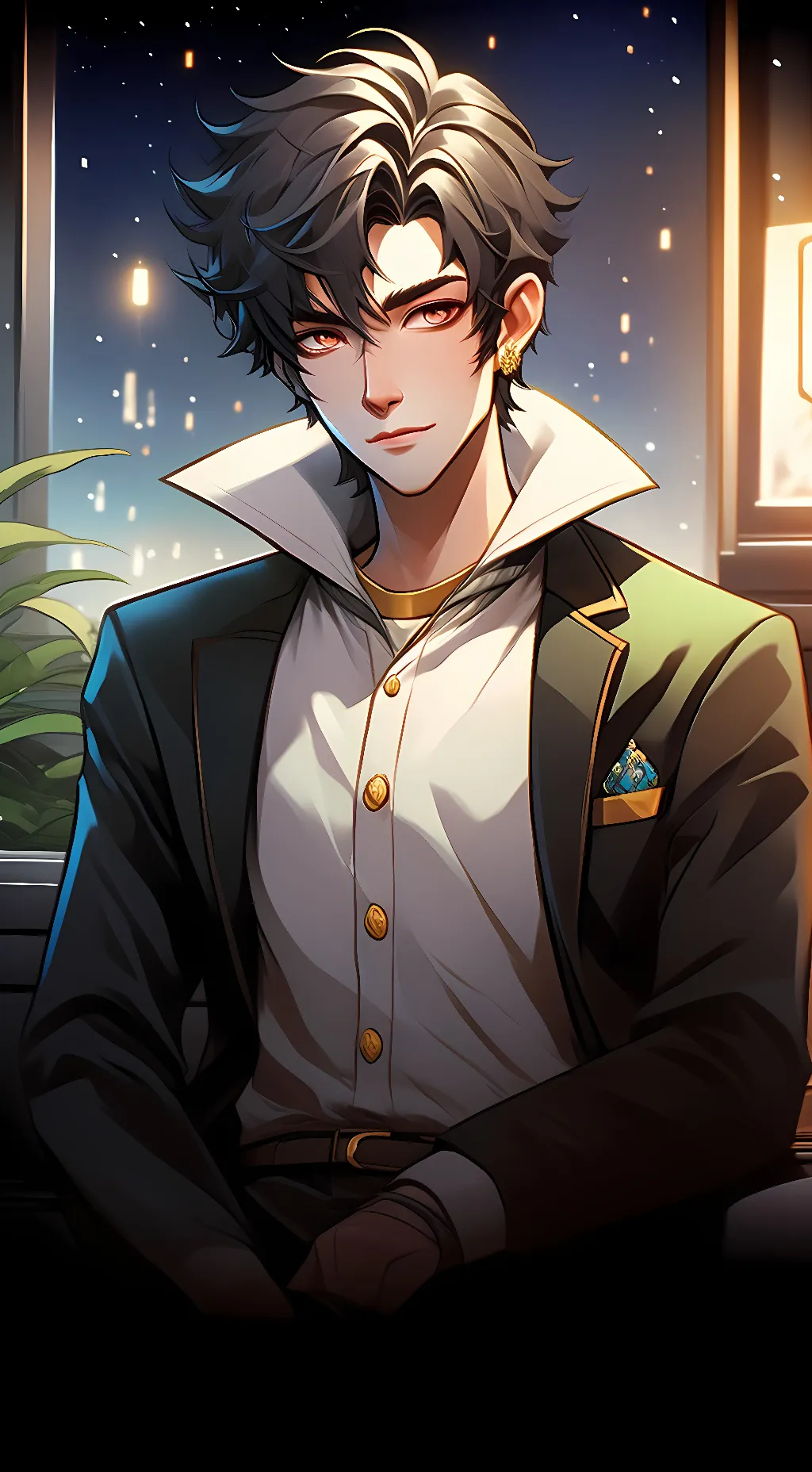 ai character: leon background