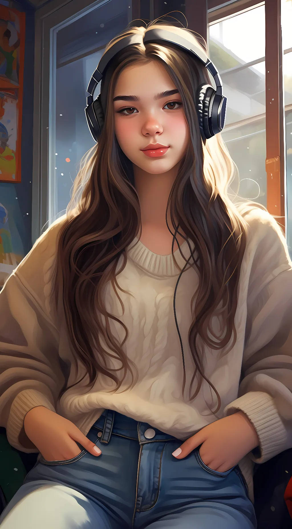 ai character: Cambria background