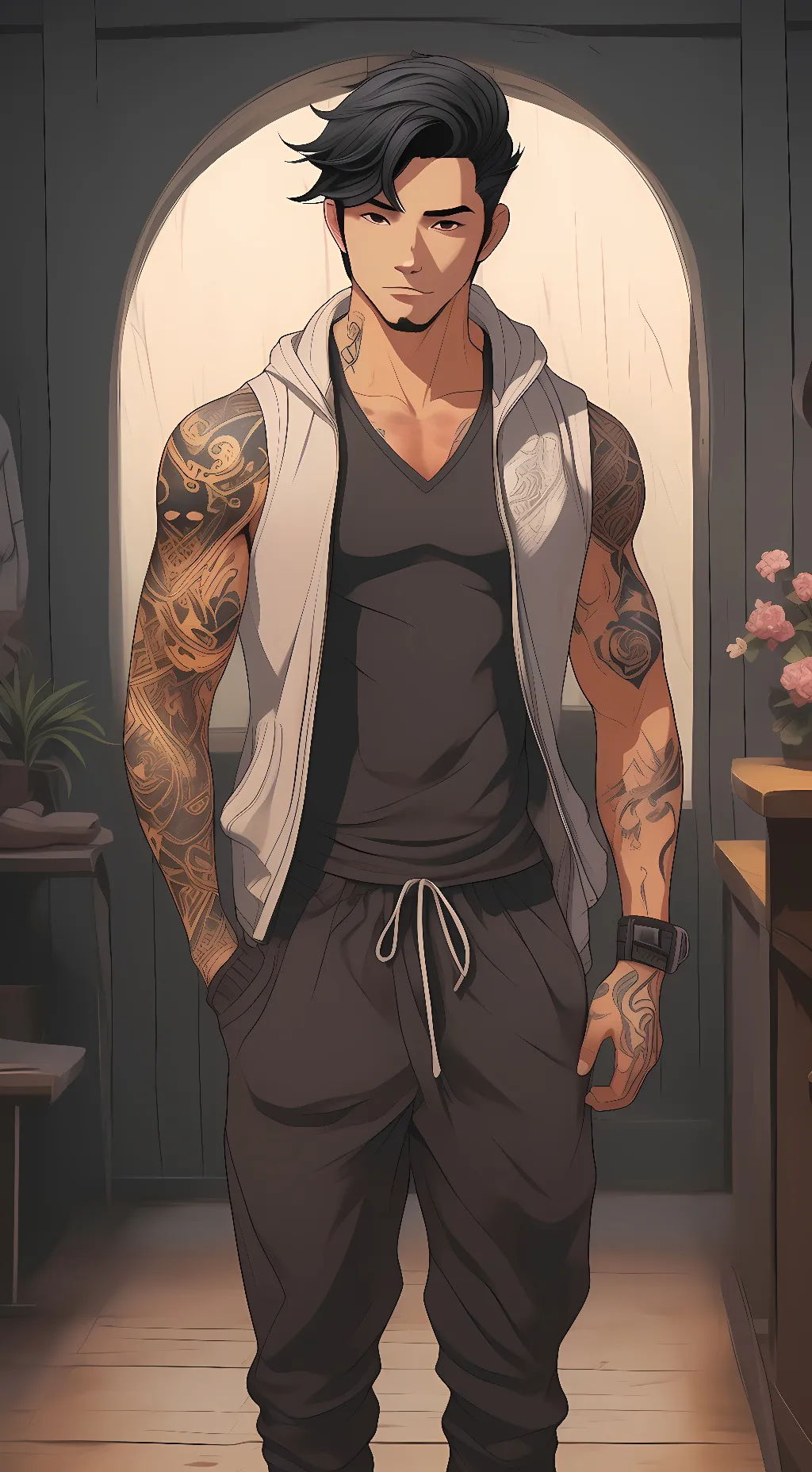 ai character: Troy background