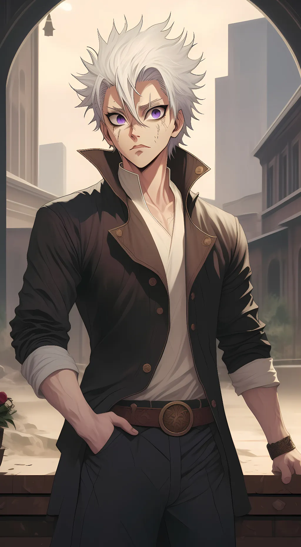 ai character: Sanemi Shinazugawa background