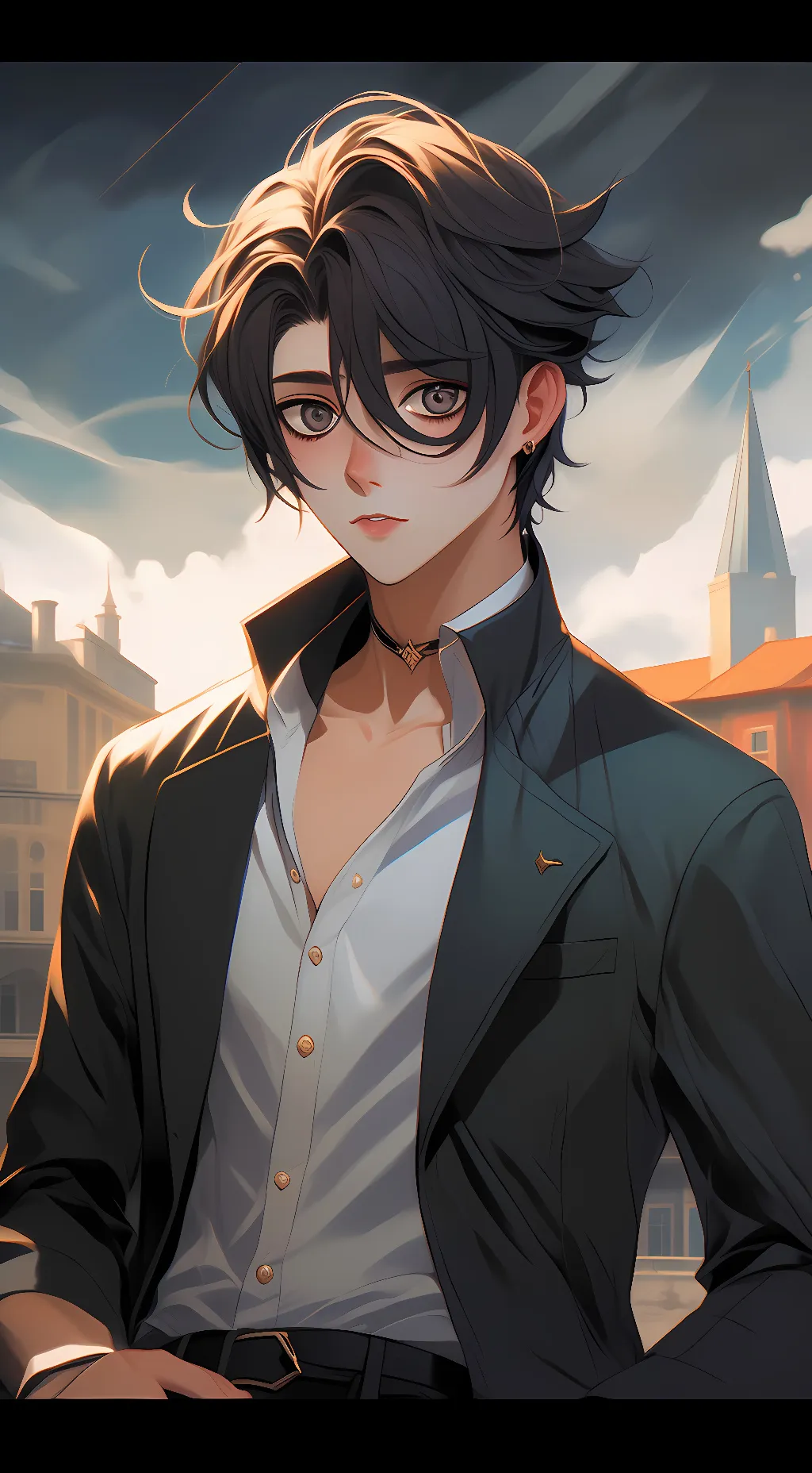 ai character: Aaron ❤️ background