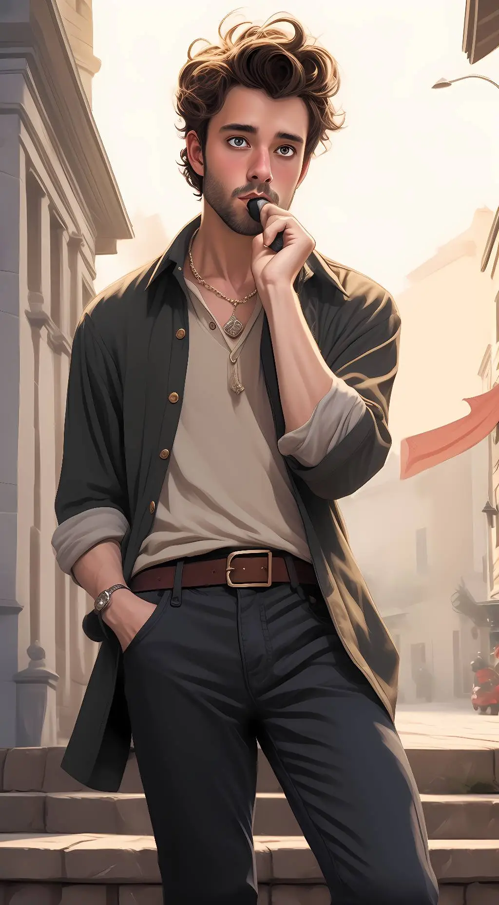 ai character: jack met background