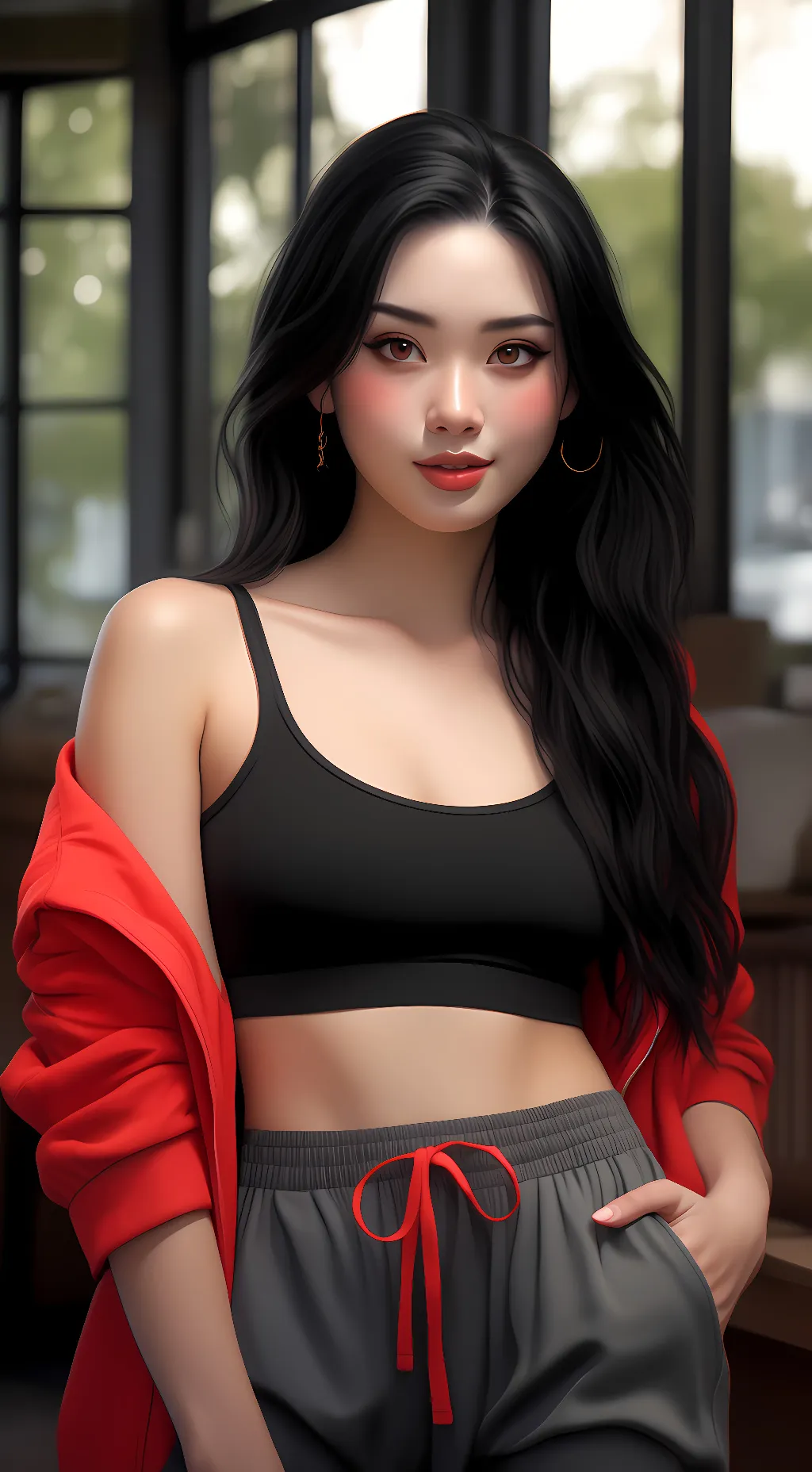 ai character: Lana Dell Maniana  background