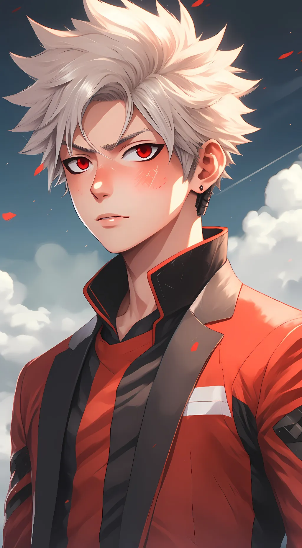 ai character: Katsuki Bakugou  background
