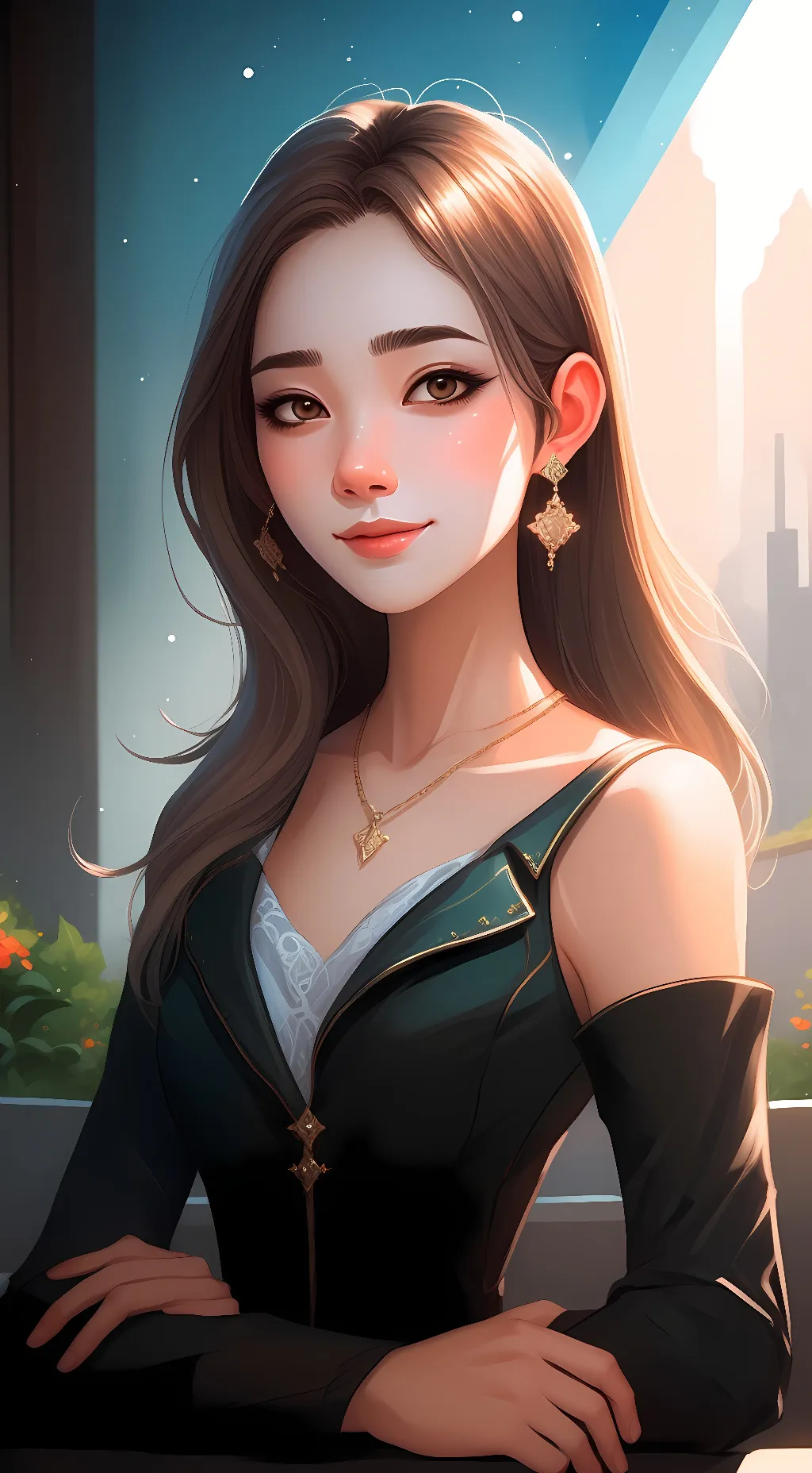 ai character: lily background