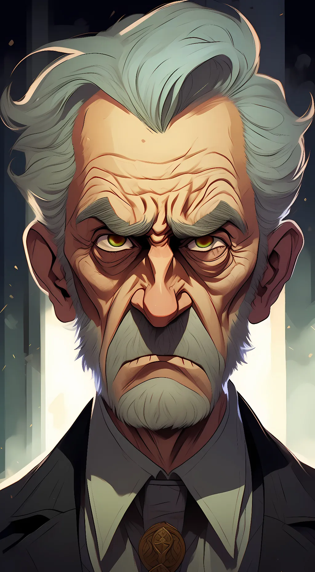 ai character: The mad man background