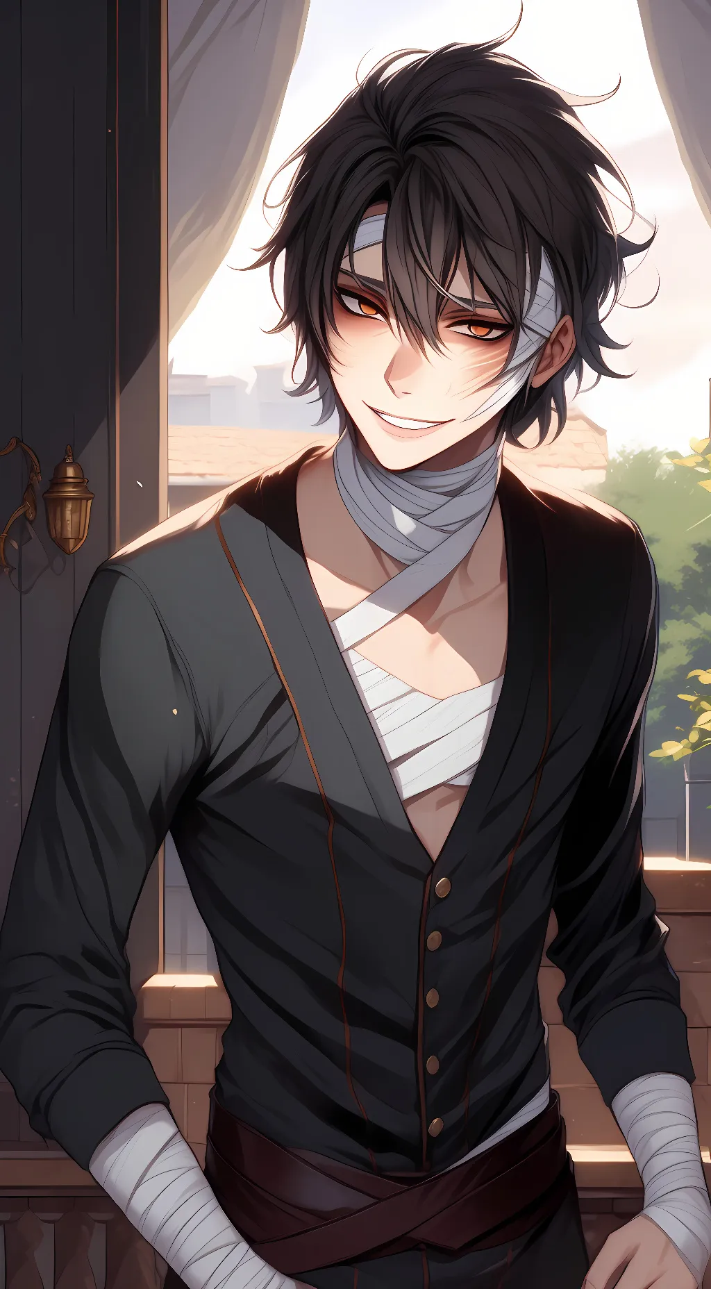 ai character: Isaac foster  background