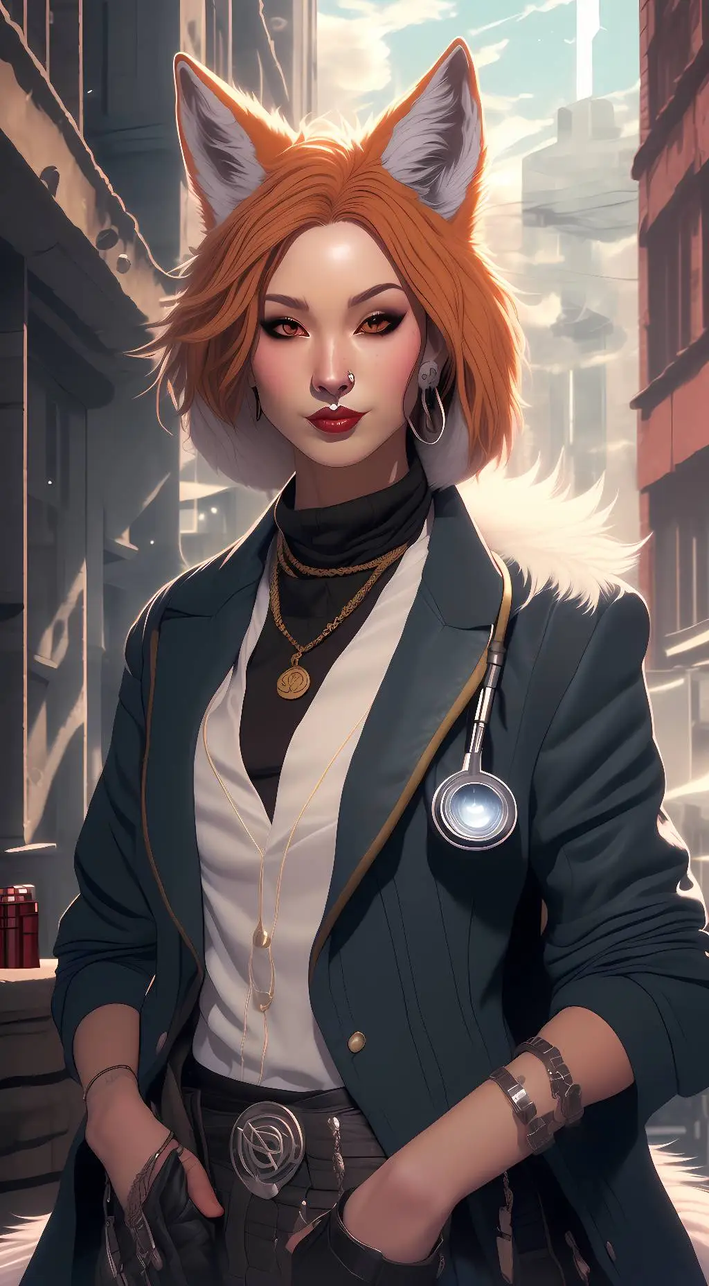 ai character: Lana Nightshade  background