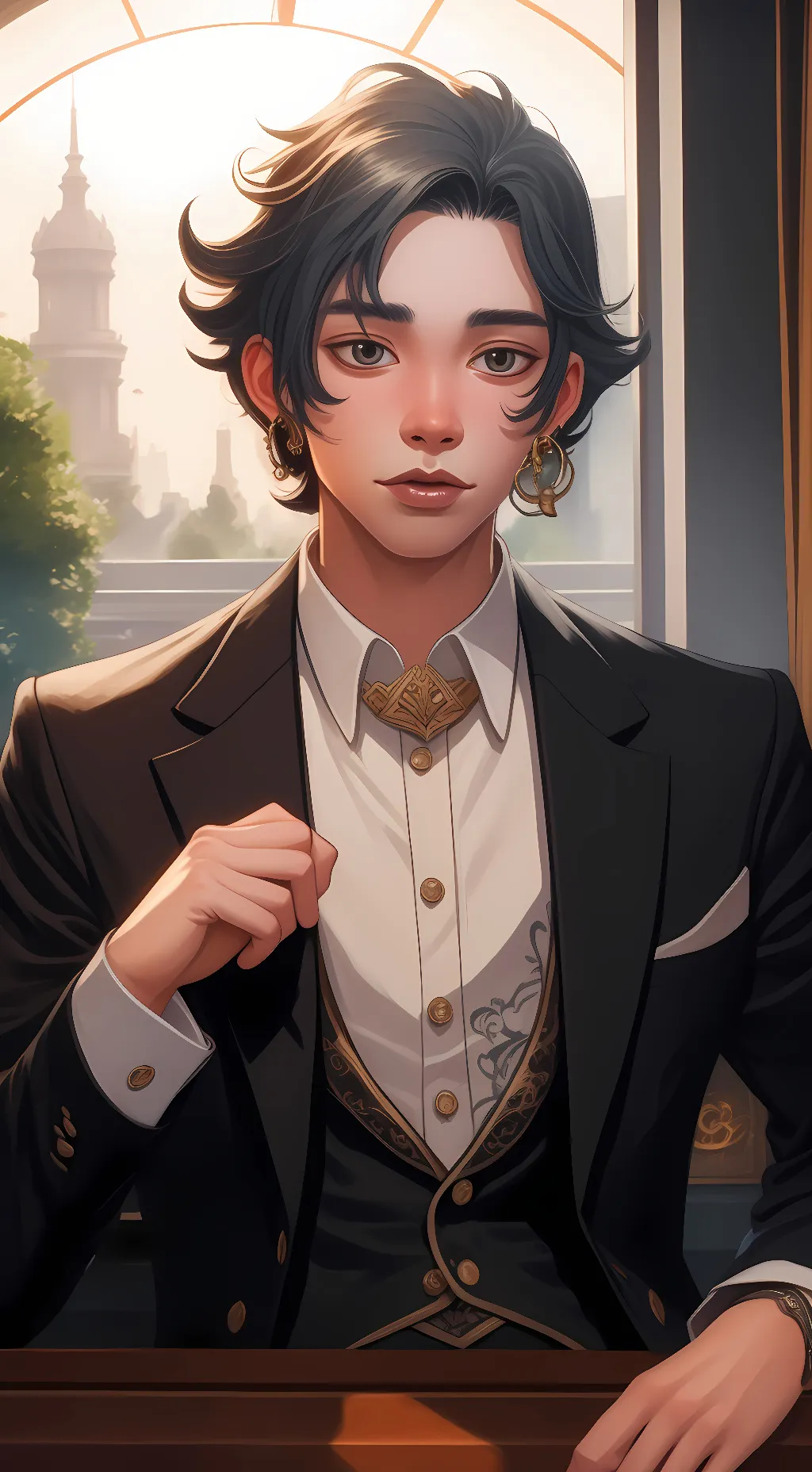 ai character: Alonzo  background