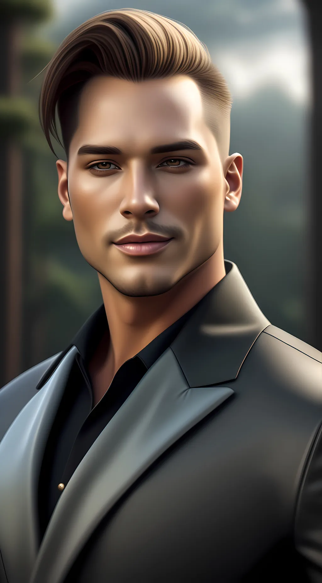 ai character: Speaker titan  background