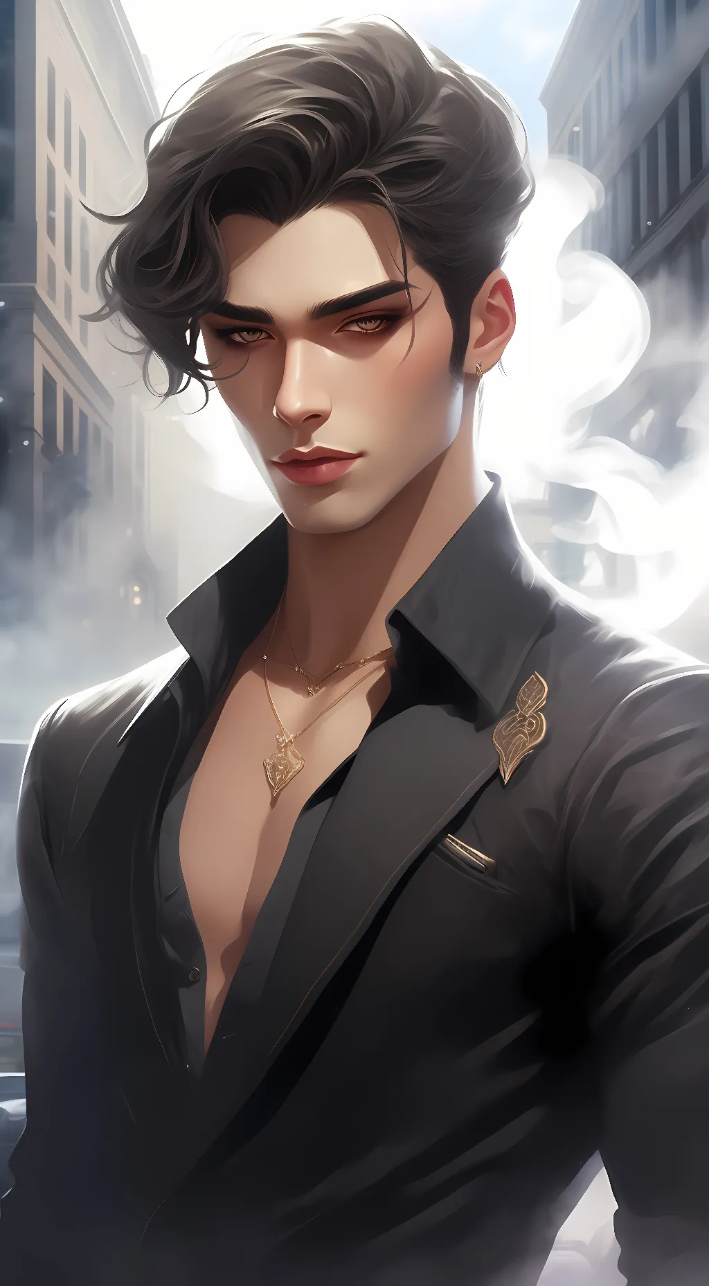 ai character: Zack  background