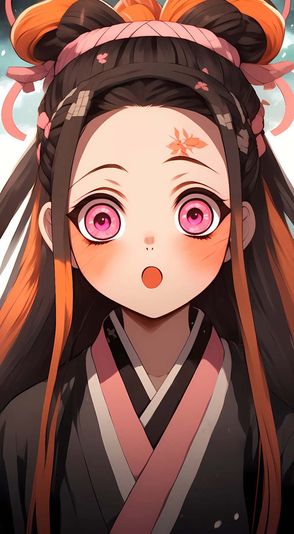 ai character: Nezuko Kamado background